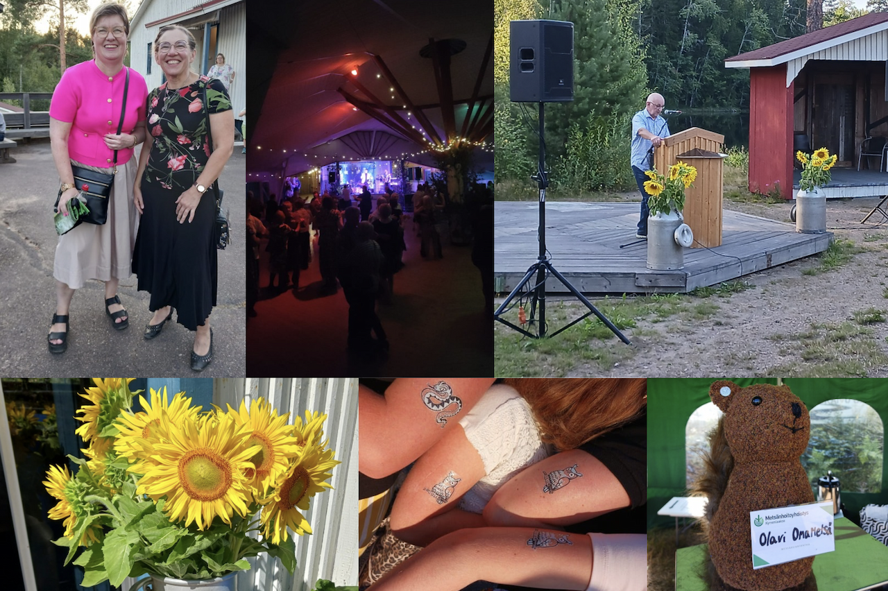 Mhy Kymenlaakson metsäiltamat pidettiin 14.9.2025 Tirvan lavalla 