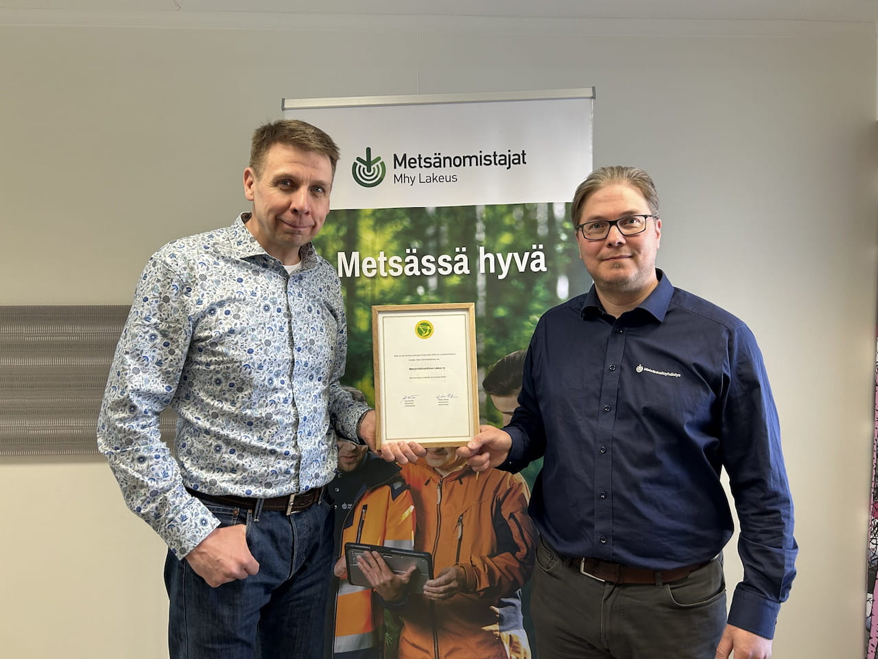 Metsänhoitoyhdistys Lakeus sai kunniamaininnan Vuoden Helmi 2024 -kilpailussa