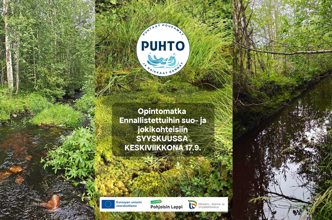 Opintomatka ennallistamiskohteille Pellossa 17.9.