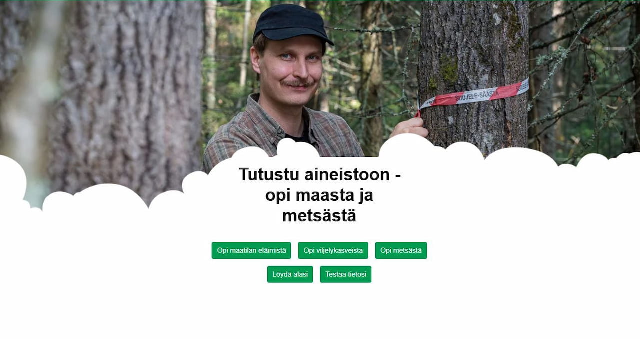 Uusi opimaastajametsasta.fi -sivusto tuo tietoa maa- ja metsätaloudesta koululaisille